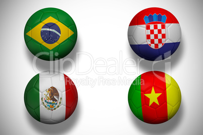 Group a world cup footballs