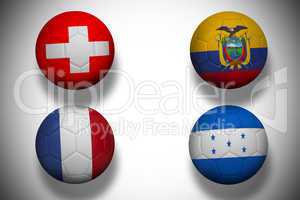 Group e world cup footballs