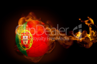 Fire surrounding portugal ball