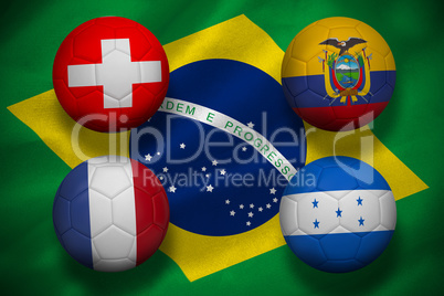 Group e world cup footballs