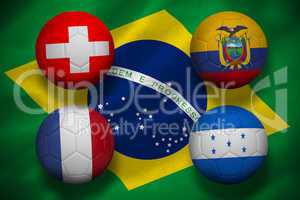 Group e world cup footballs