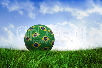 Football in brazilian colours