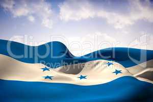 Honduras flag waving