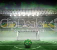 Football in brazilian colours