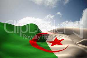 Algeria flag waving