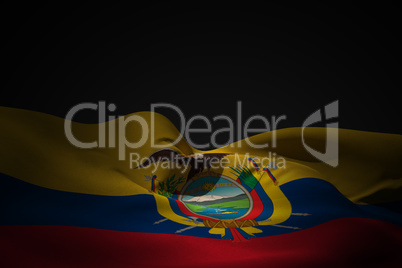 Ecuador flag waving