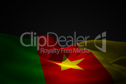 Cameroon flag waving
