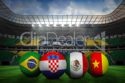 Group a world cup footballs