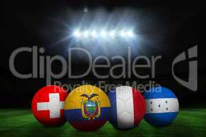 Group e world cup footballs