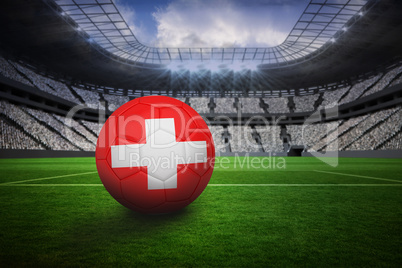 Football in swiss colours