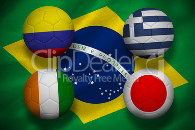 Group c world cup footballs
