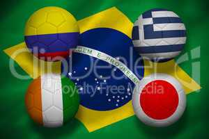 Group c world cup footballs