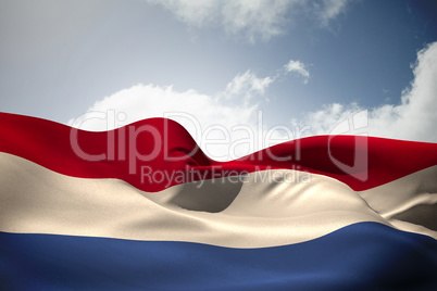 Netherlands flag waving