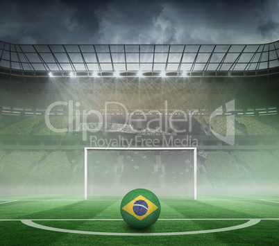 Football in brasil colours