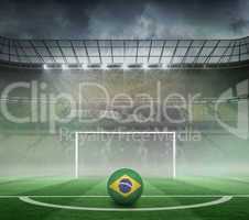 Football in brasil colours