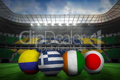 Group c world cup footballs