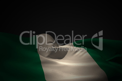 Nigeria flag waving