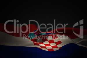 Croatia flag waving