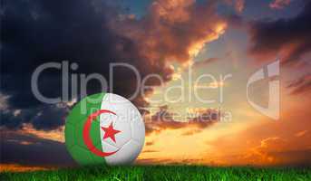 Composite image of football in algeria colours