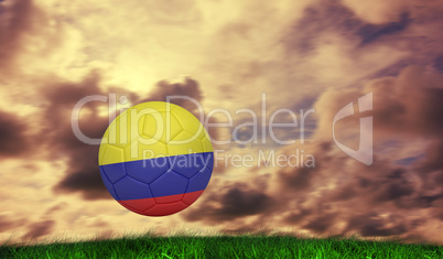 Composite image of football in colombia colours