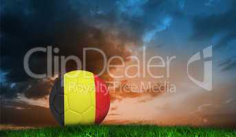 Composite image of football in germany colours