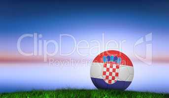 Composite image of football in croatia colours