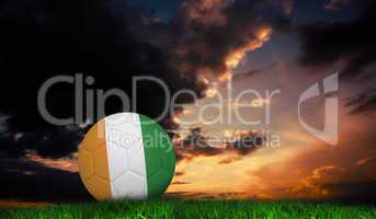 Composite image of football in ivory coast colours