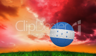 Composite image of football in honduras colours