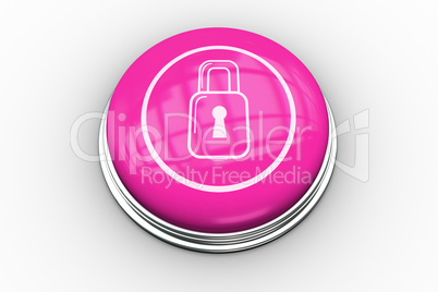 Lock graphic on pink button