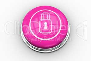 Lock graphic on pink button