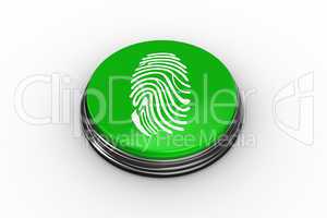 Composite image of fingerprint graphic on button