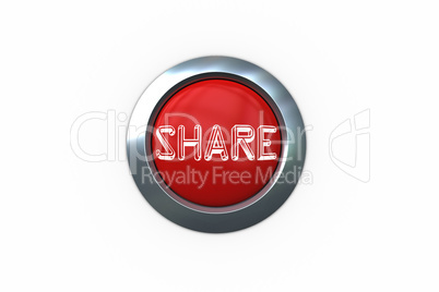 Share on digitally generated red push button