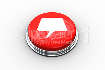 Composite image of speech bubble graphic on button