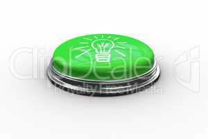 Composite image of light bulb graphic on button