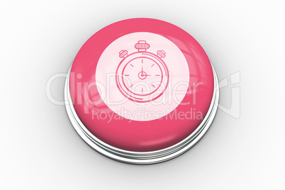 Stopwatch graphic on pink button