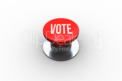 Vote on digitally generated red push button