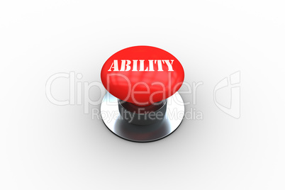 Ability on digitally generated red push button
