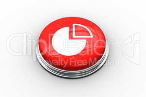 Composite image of pie chart graphic on button