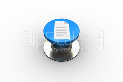 Composite image of document graphic on button