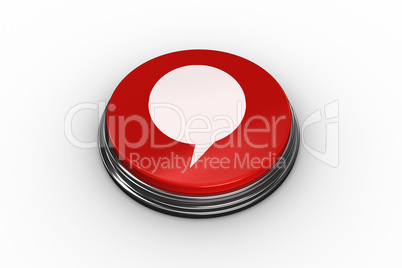 Composite image of speech bubble graphic on button