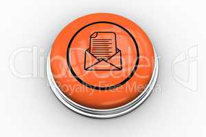 Open envelope graphic on orange button