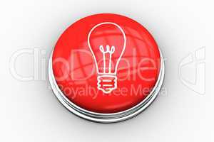 Composite image of light bulb graphic on button