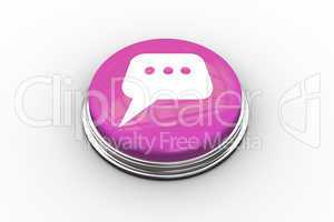 Composite image of speech bubble graphic on button