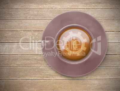 Composite image of businessman in cog Composite image of businessman in cog