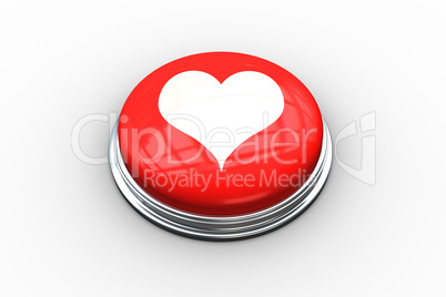 Composite image of heart graphic on button