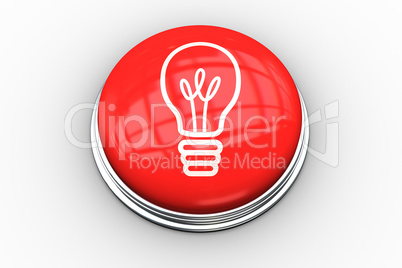 Composite image of light bulb graphic on button