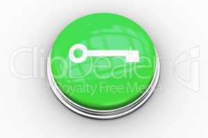 Composite image of key graphic on button