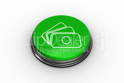 Composite image of money graphic on button