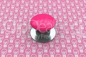 Composite image of pink push button