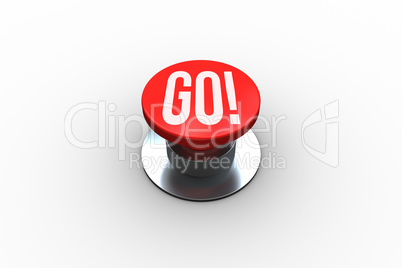 Go on digitally generated red push button